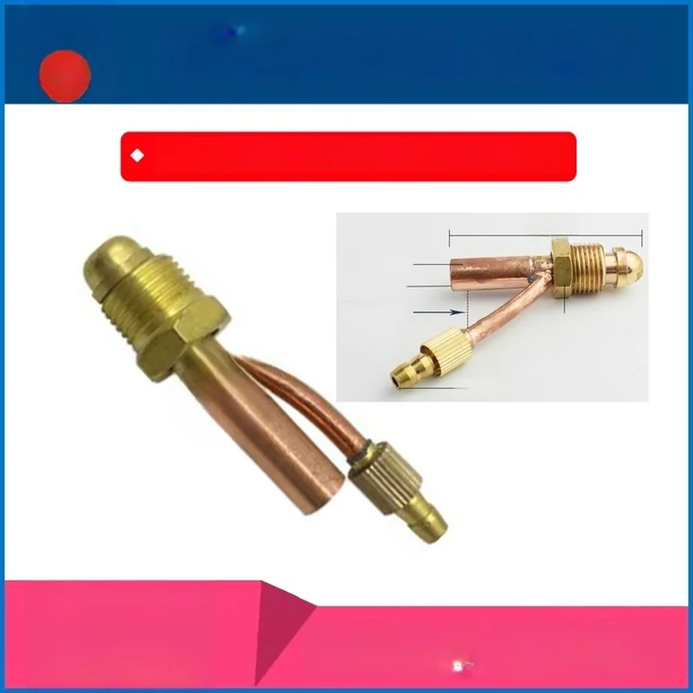 Copper Front Connector For WP 26 Welding Torch With Adjustable Hex Screw Design For Secure Air Tube Connection