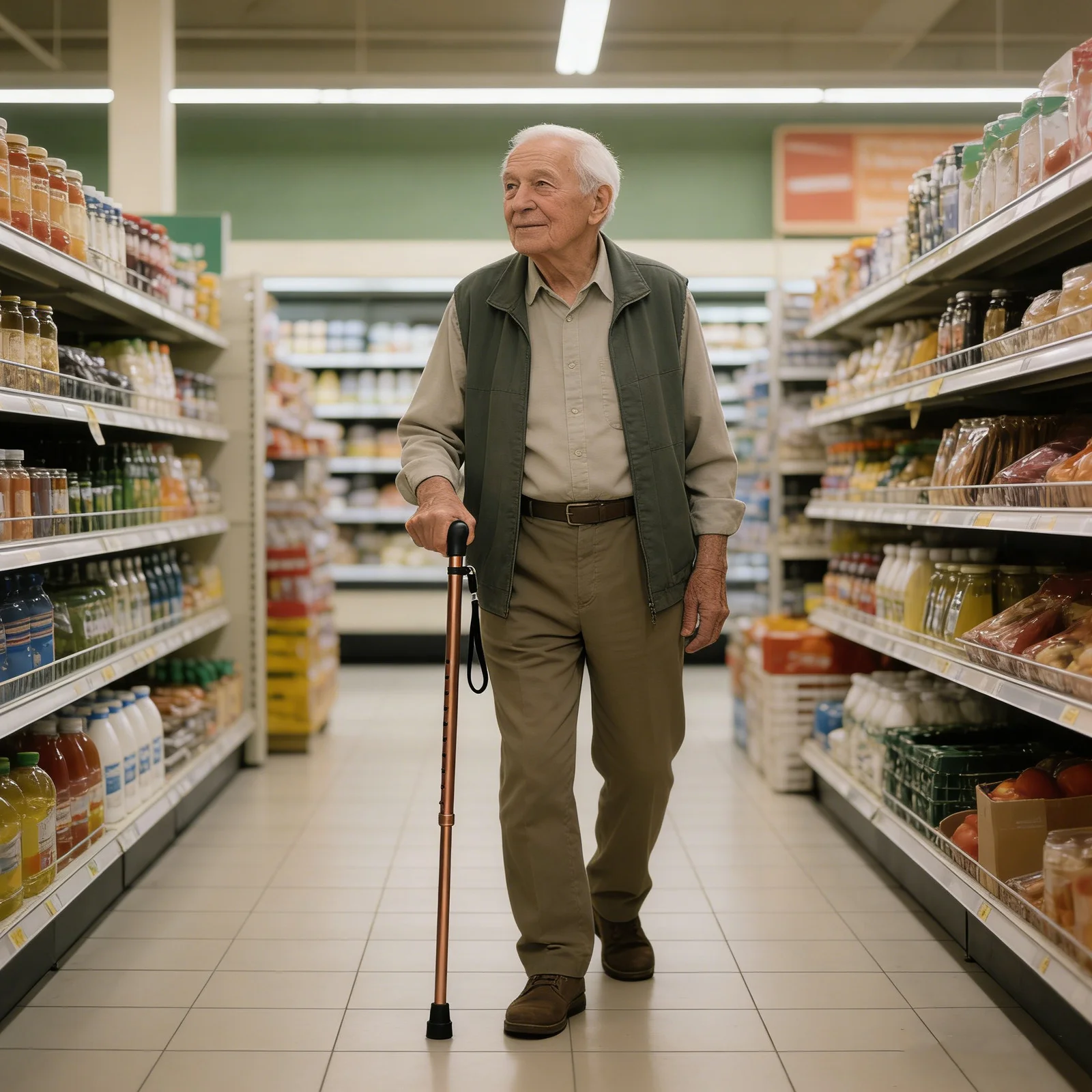 

Walking Cane Foldable Adjustable Aluminum Alloy Cane Portable Self Standing Walking Stick for Seniors Adults Mobility