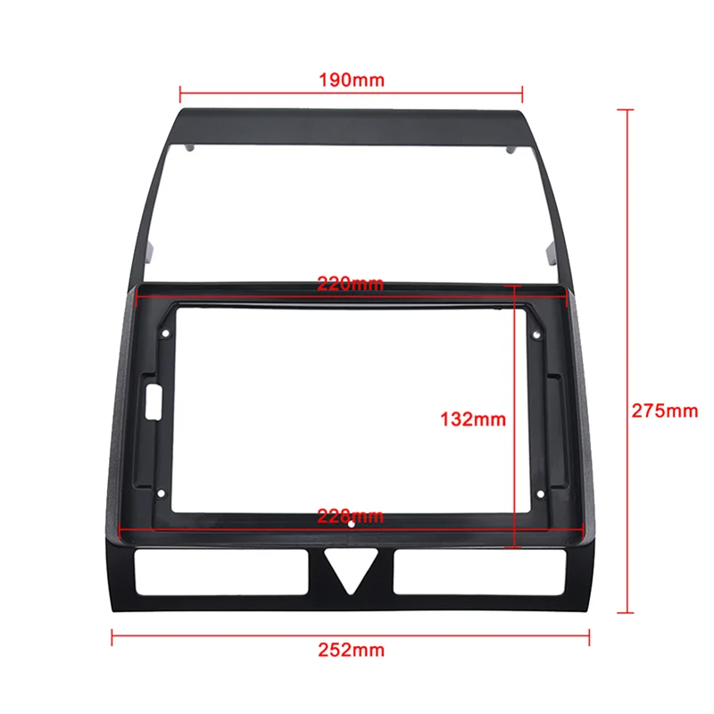 9 Polegada 2din preto rádio estéreo fáscia para a6 c5 2002-2006 painel de vídeo dvd player painel quadro montagem Trim-T61C