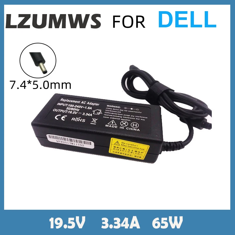 

19.5V 3.34A 65W 7.4*5.0MM AC Laptop Charger Power Adapter For Dell Latitude E5440 E5470 7480 E6440 E6540 E7250 E7440 E7450