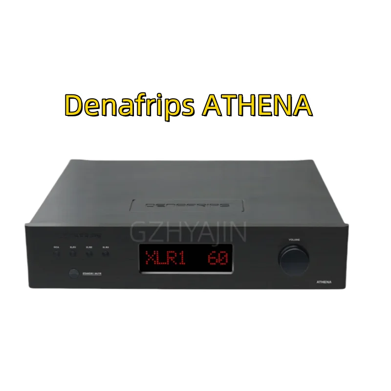 DENAFRIPS ATHENA Pure Class A Balanced Pre-amplifier Pre Amp Preamp เครื่องขยายเสียงสาย Stage 60 ขั้นตอน RCA XLR อินพุตเอาต์พุต