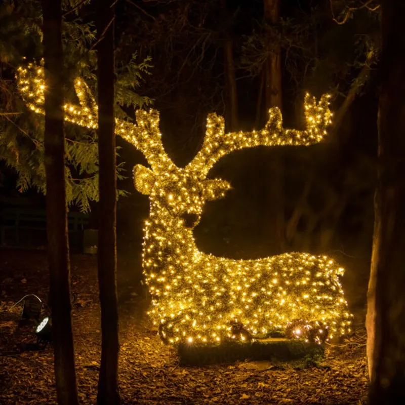 Custom. Outdoor Motif Lights 3D LED Reindeer Decoration