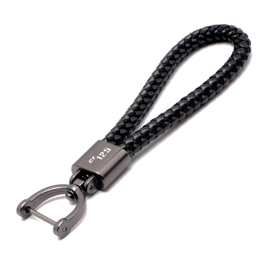 NEW For HONDA CT125 CT 125 Hunter Cub 2012-2023 CT125 Accessories Custom LOGO Motorcycle Braided Rope Keyring Metal Keychain