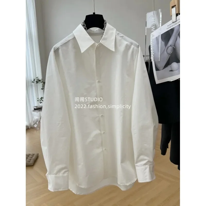 2023 Spring Summer New 300 Catties Long-Sleeved Shirt Vest Two-Piece Loose Korean Version of Thin Shirt Fashion All-in-one Suit