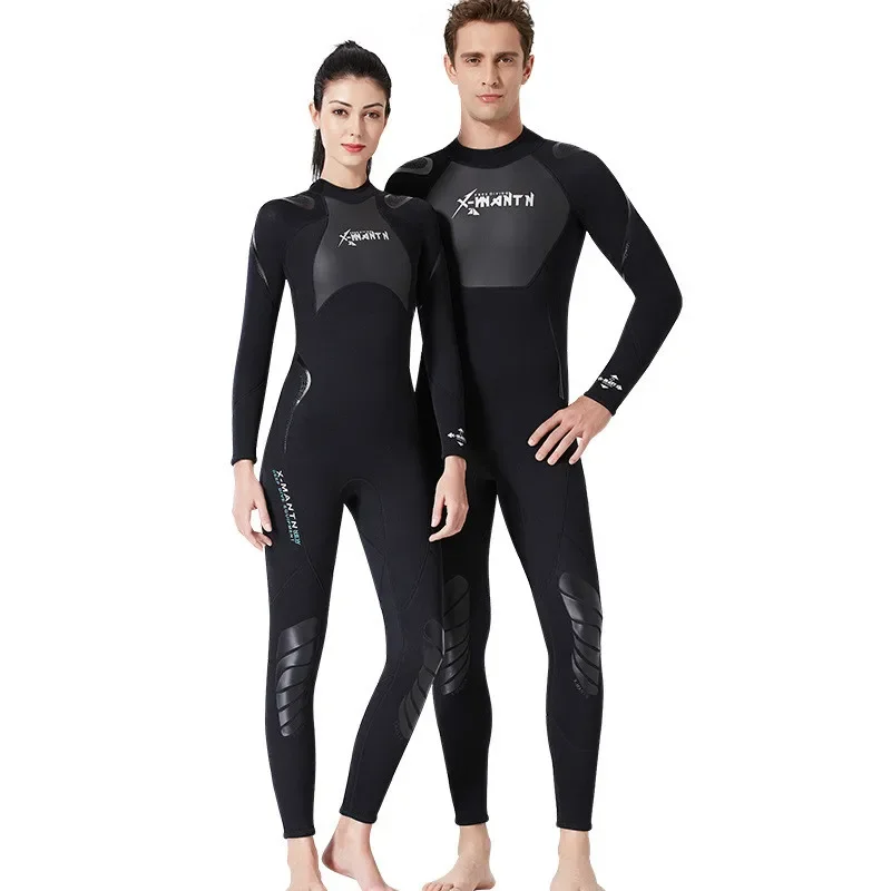 

Womens and Mens Diving Suit 1.5MM Neoprene One Piece Swimsuit Scuba Sinking Warm Surfing Suit with Sun Protection Dive Equipment