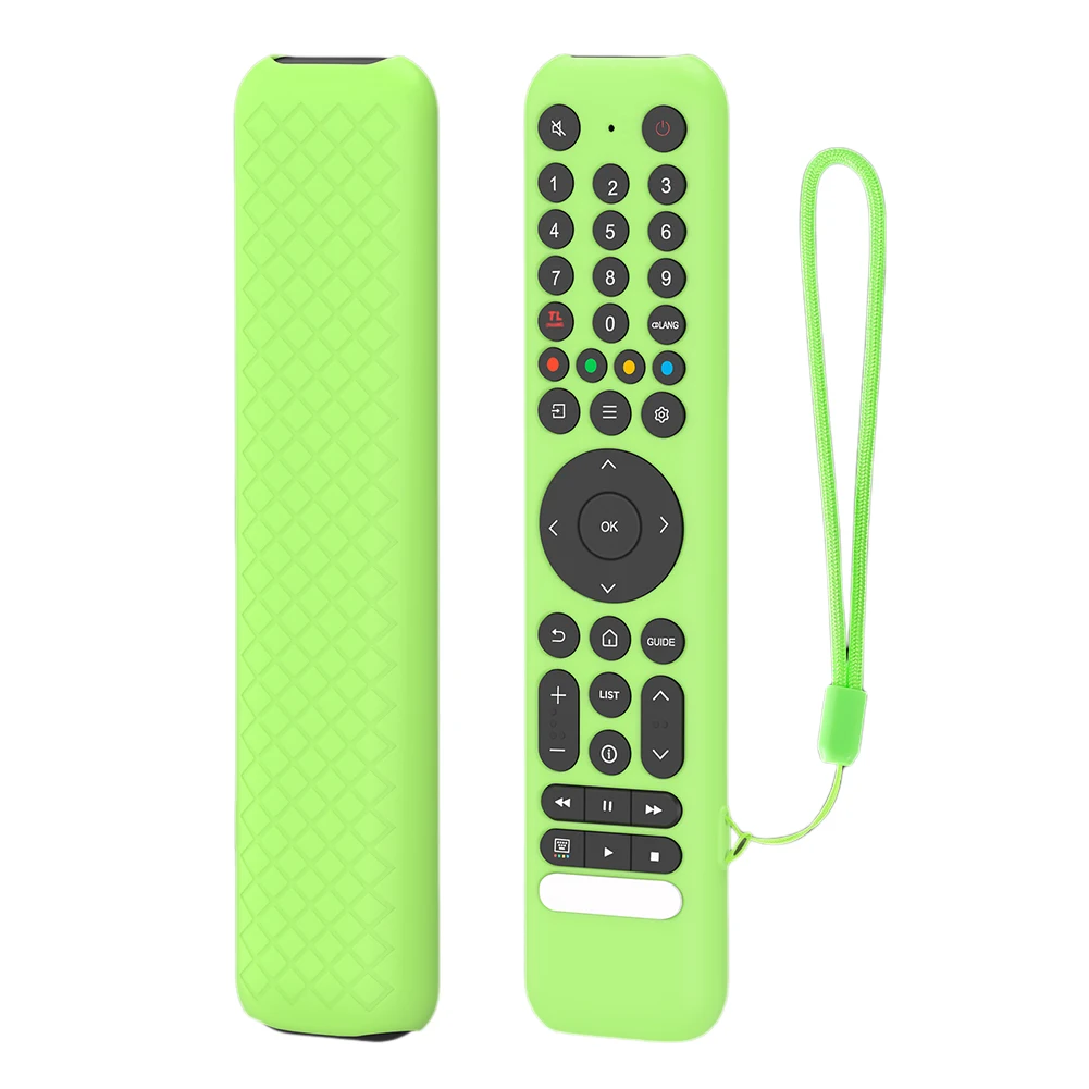Silikonowe etui na pilota do TCL RC716/RC833 Pokrowiec ochronny Antypoślizgowy pokrowiec na pilota Odporny na wstrząsy pokrowiec na pilota ze smyczą