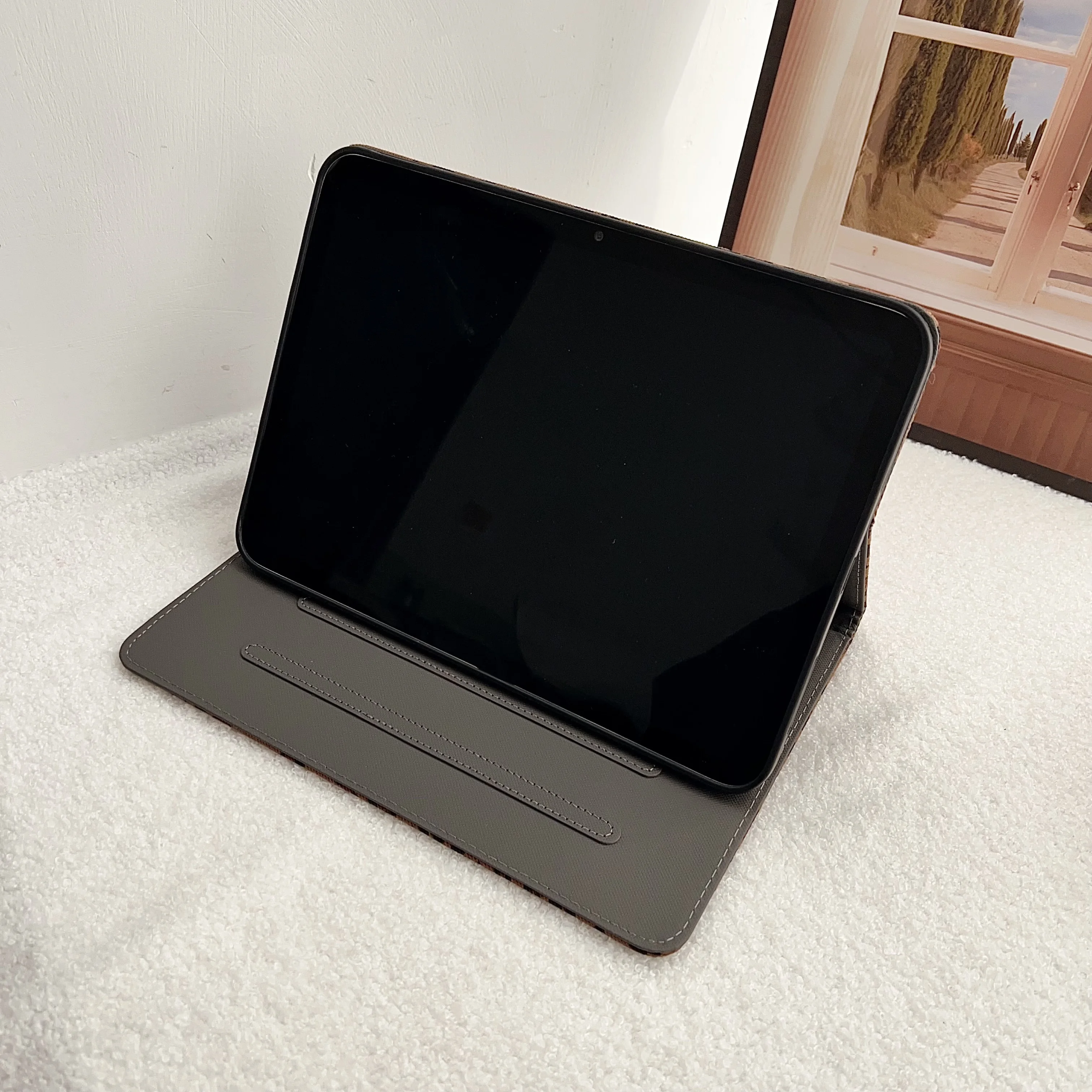 Для iPad 5 6 7 8 9 Чехол 10-го поколения Air Pro 2024 MINI 3 4 Pro 11-дюймовый кожаный чехол с леопардовым принтом, 3-кратная подставка