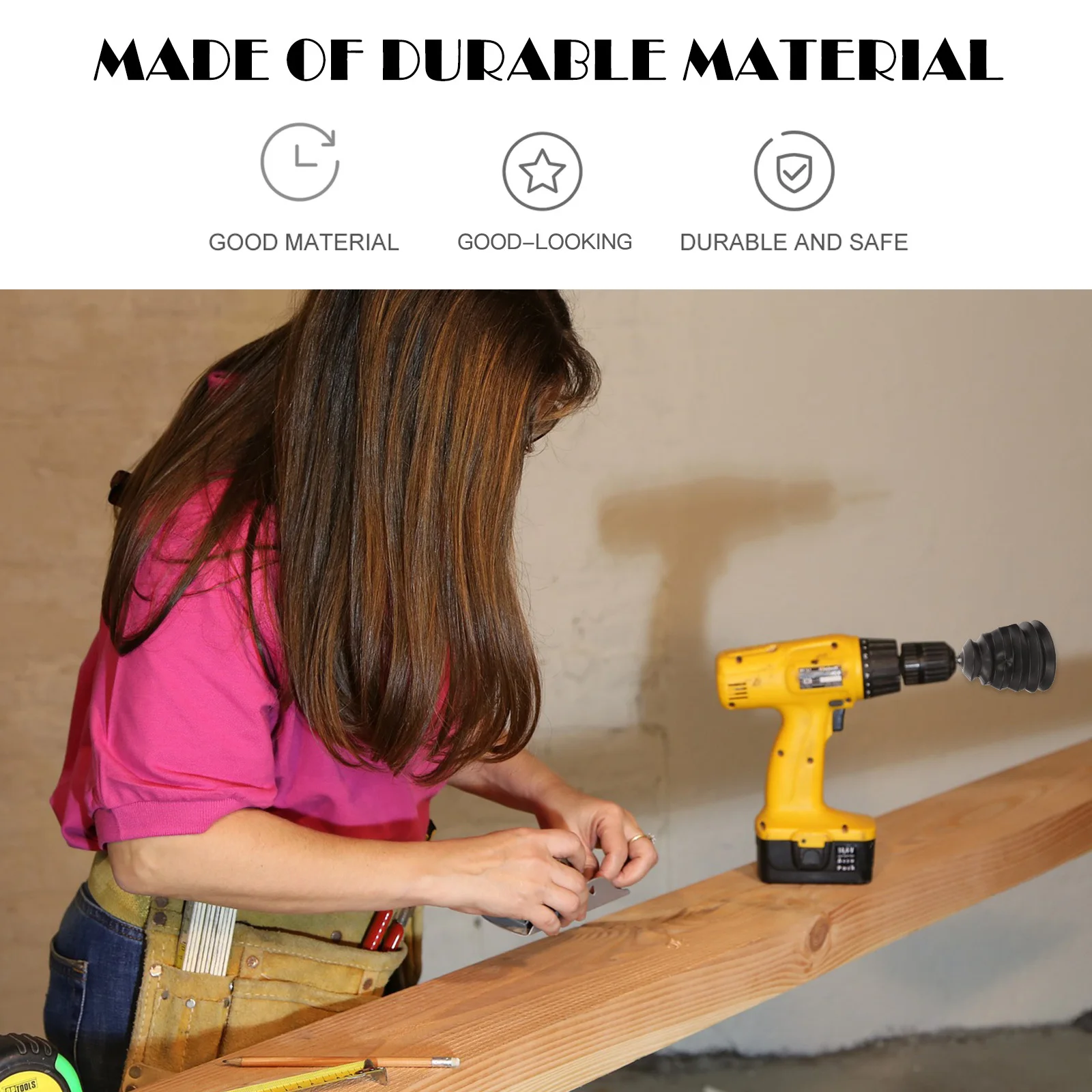 

2Pcs Heavy Duty Hammer Drill Cover with Dust Collection Function Lightweight Plastic Guard for Indoor Outdoor Drilling Tasks