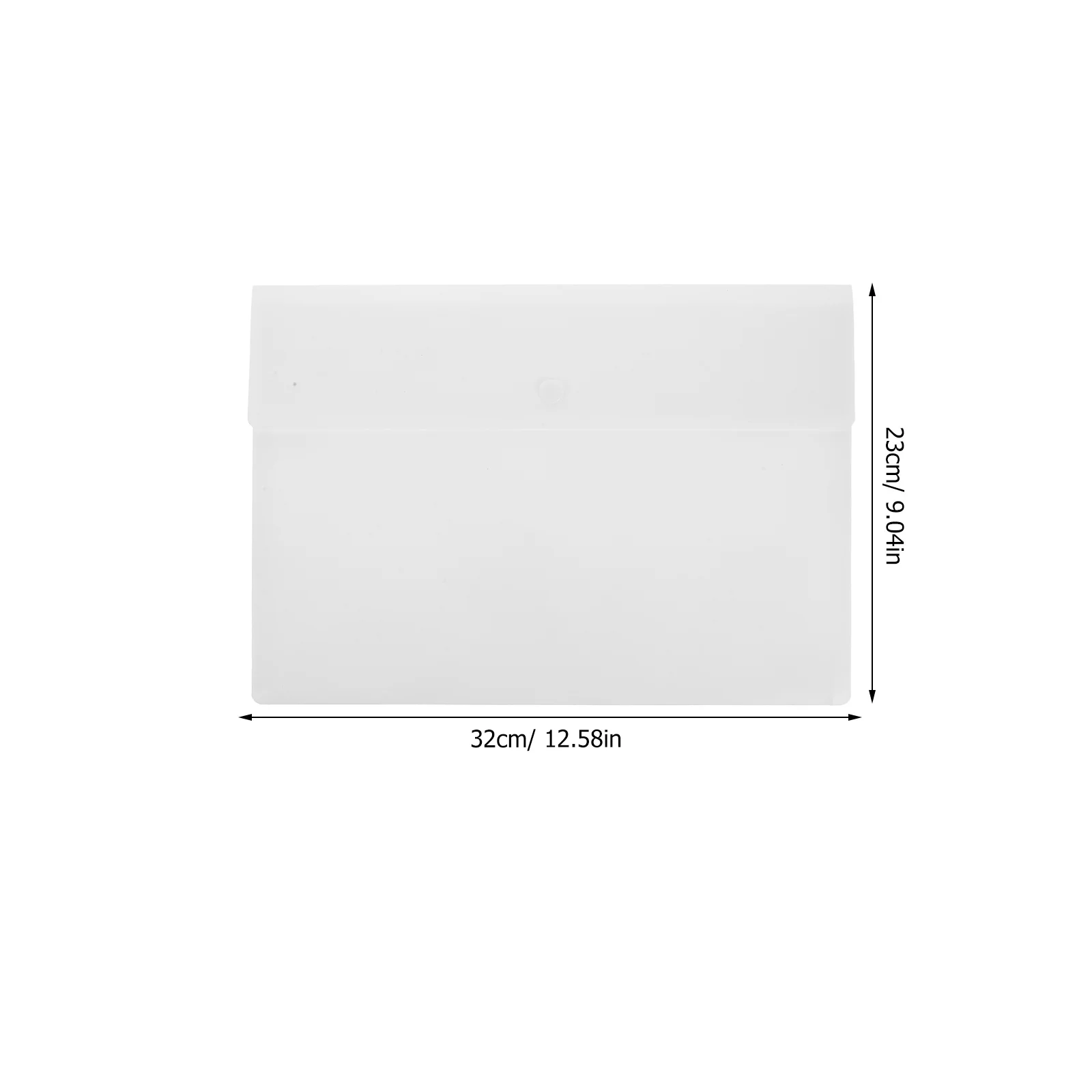 10Pcs Large Capacity Office File Document Bags Waterproof Plastic Folder Snap Button Closure Document Organizers