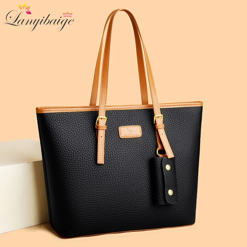 

Genuine Brand High Quality Leather Casual Tote Luxury Handbags Women Bags Designer Shoulder Top-handle Bags for Women Sac