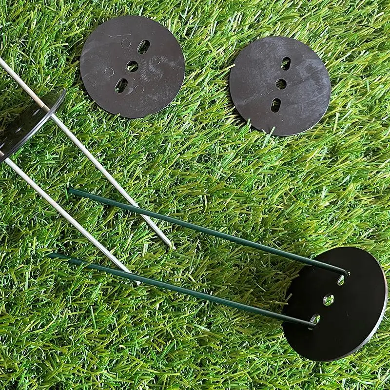 50PCS Metal Heavy-duty Garden Staples Fence Tubing Stakes Sod Pins Galvanized Landscape Spike U-shaped For Holding Lawns Barrier