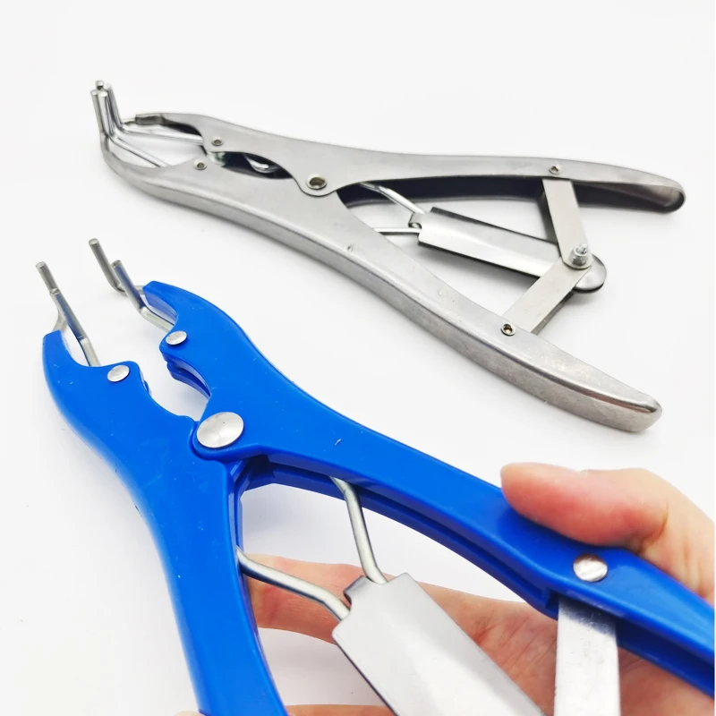 Animals Sheep Tail Castration Forceps Expansion Clamp Elasticity Rubber Castration Rings Farm Animal Bloodless Tail Pliers