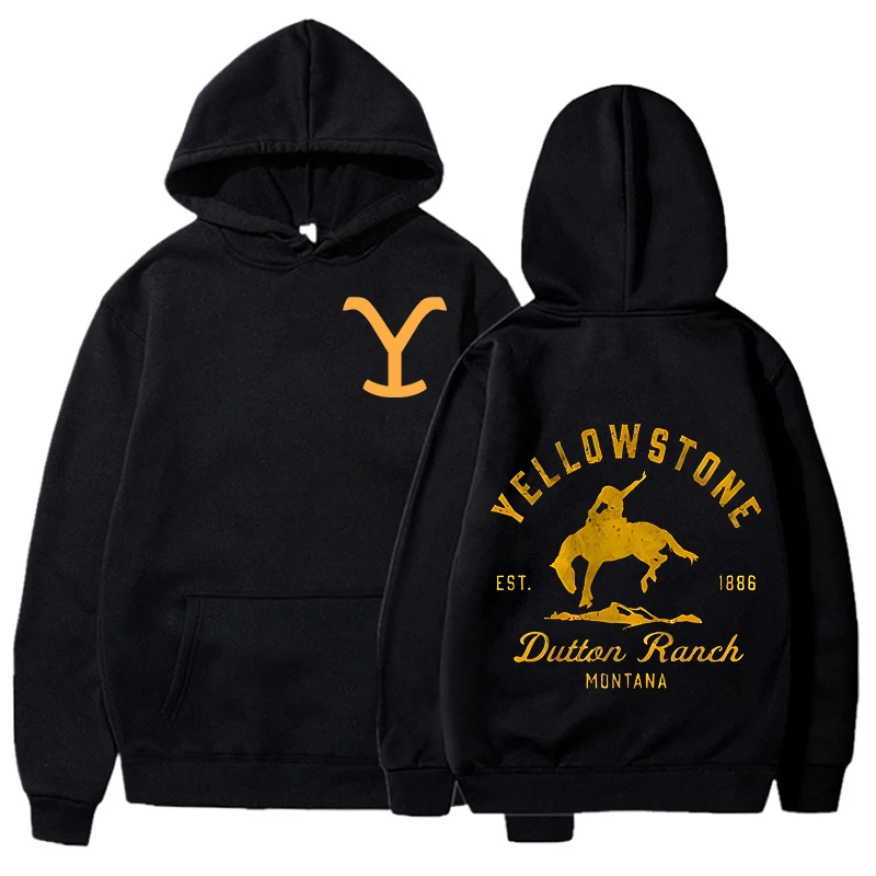 Hot New Yellowstone Dutton Printed Pullover Fashion Women Men Hoodies Long Sleeve Casual Hooded Sweatshirt