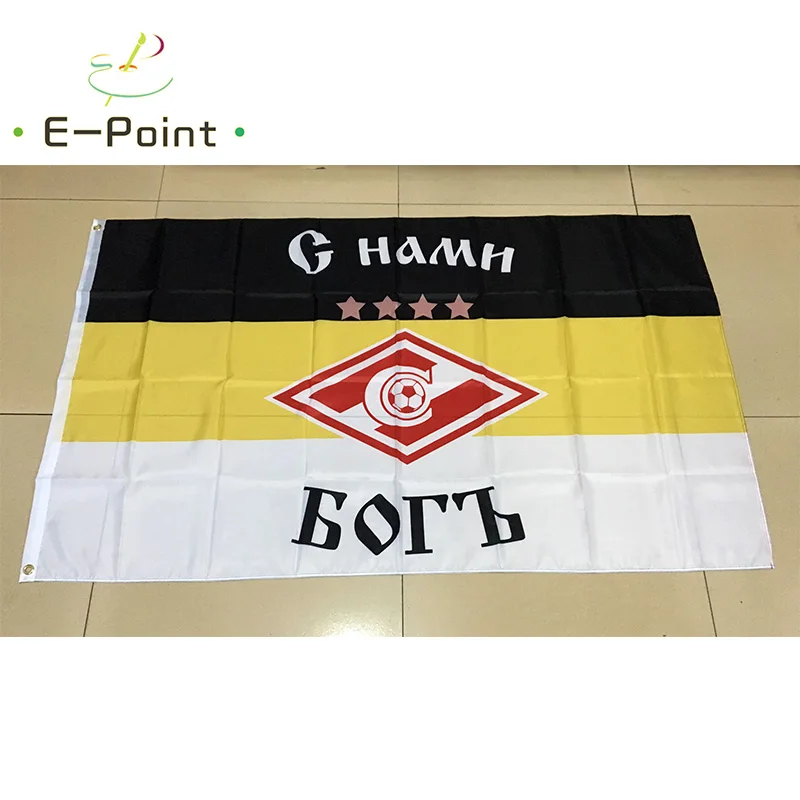 FC Spartak Moscow Flag 2x3ft (60x90cm) 3x5ft (90x150cm) Decoration Banner for Home and Garden