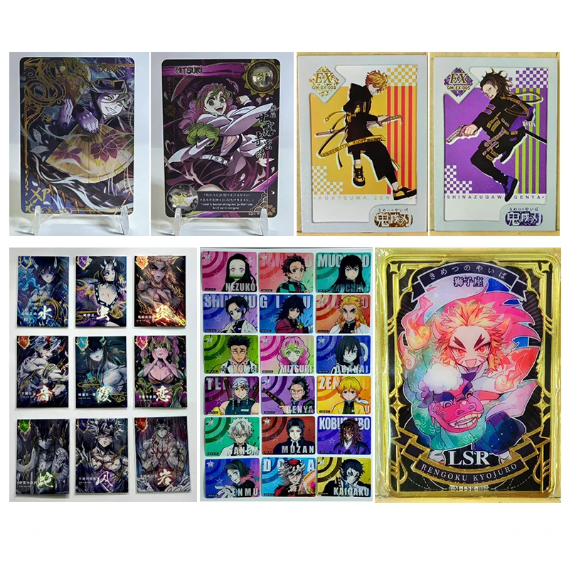 

Коллекционные карточки по японскому аниме Demon Slayer: BP, AR, HR, EX — Канроджи Мицури, Агацума Зеницу. Подарки на Рождество и день рождения, игрушки.