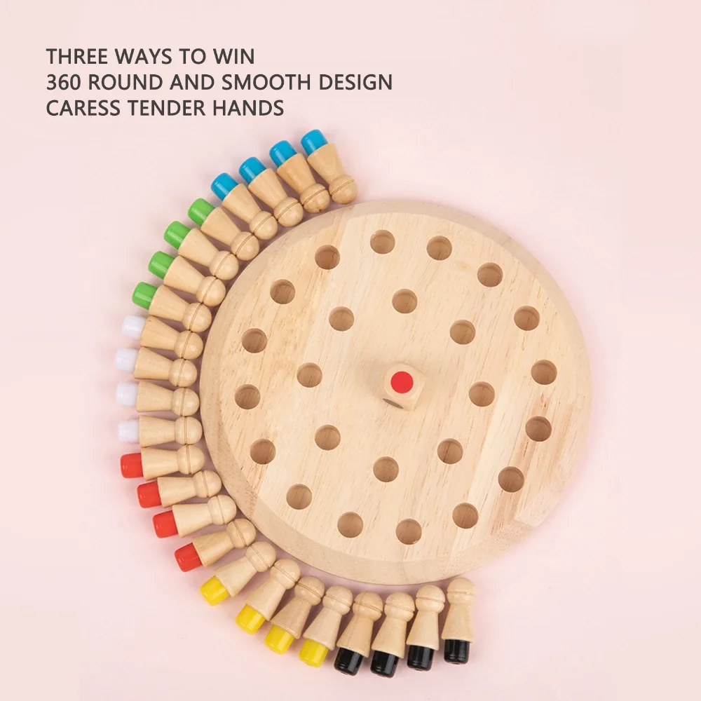 Memory Training Matchstick Chess Game Educational Blocks Matchstick Design Early Education Game Wooden Board Game