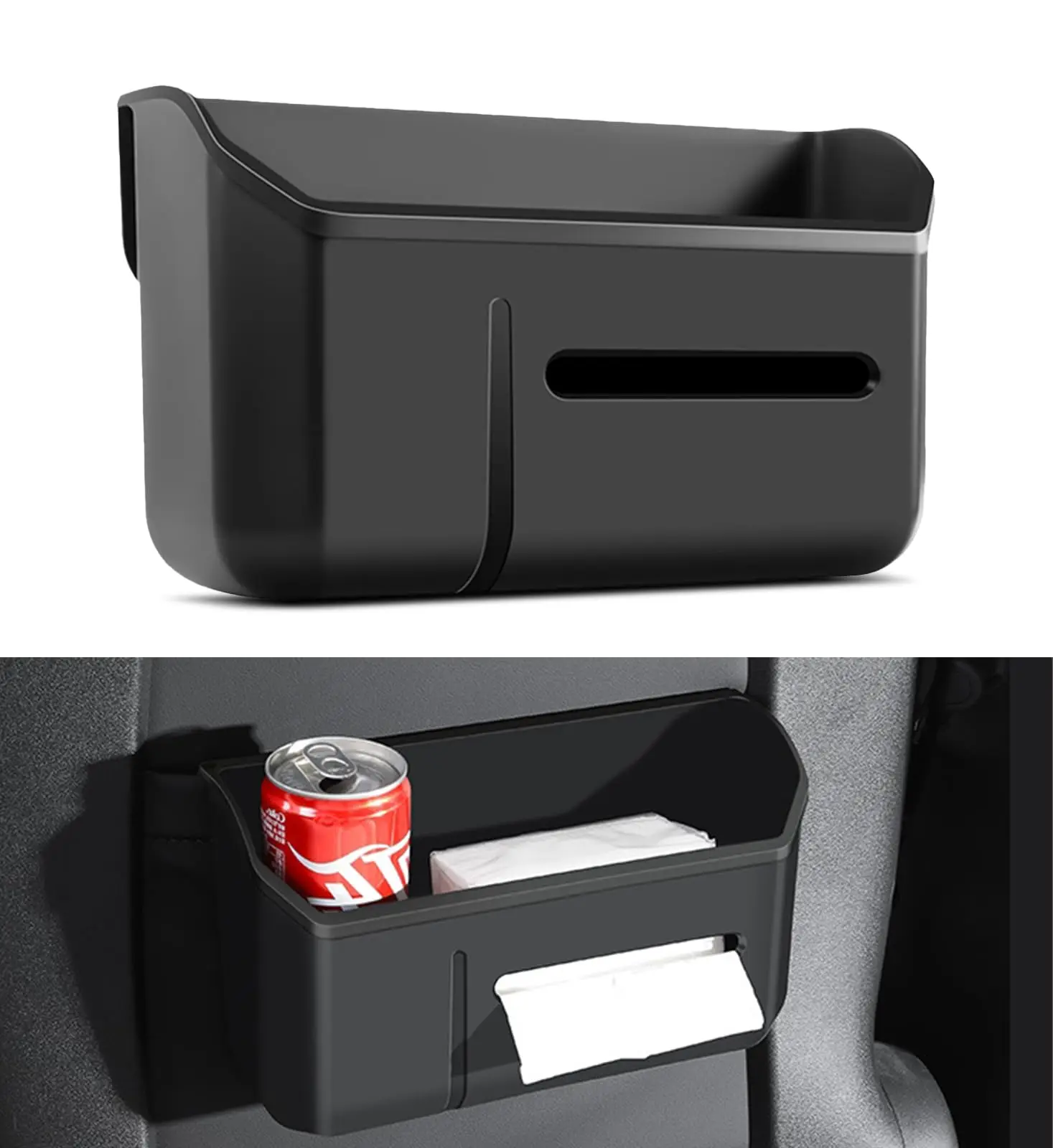

Car Tissue Storage Box for Tesla Model 3 Y Seat Backrest Trash Can Water Cup Holder Auto Interior Accessories