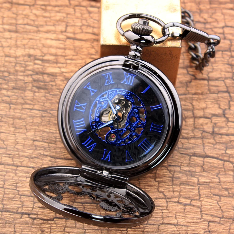 Steampunk Koperen Vintage Holle Gear Holle Mechanische Horloge Zakhorloge Ketting Hanger Klok Ketting Mannen Vrouwen 2023