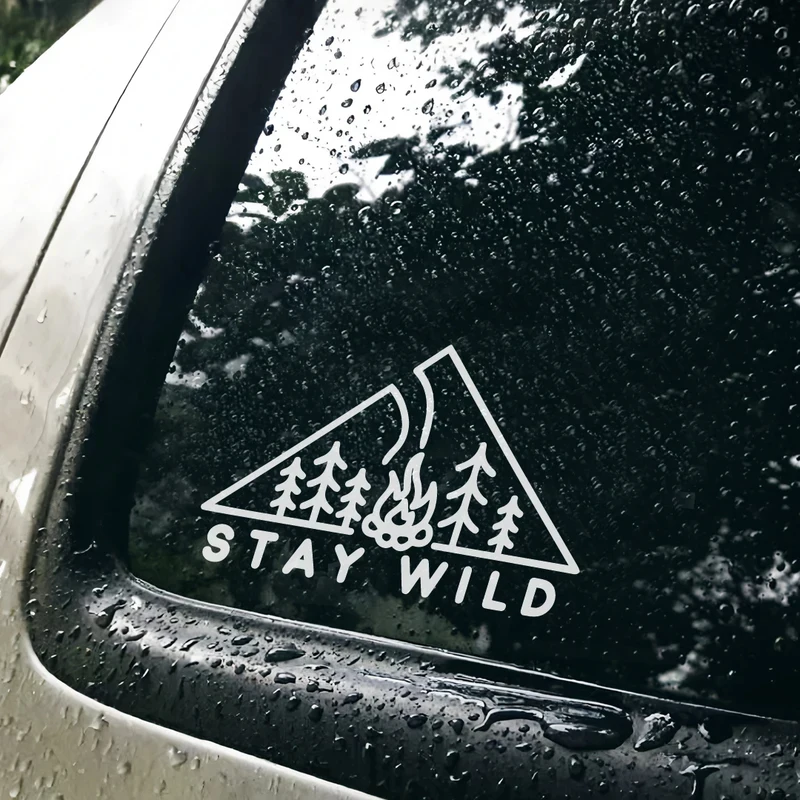 Outdoor Camping Logo Car Sticker Waterproof Vinyl Decal Cool For Auto Bumper Rear Window Motorcycle Helmet Auto Styling Parts