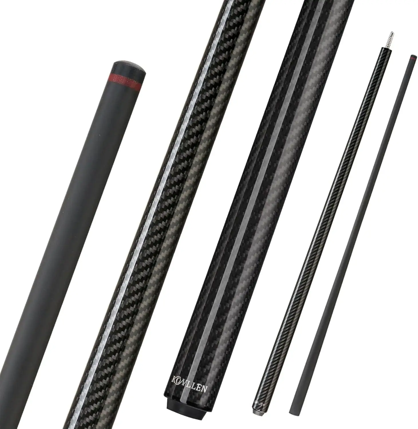 

58" 20oz Heavy Carbon Fiber Break Pool Cue, 13mm Phenolic Tip, 2-Piece Professional Design