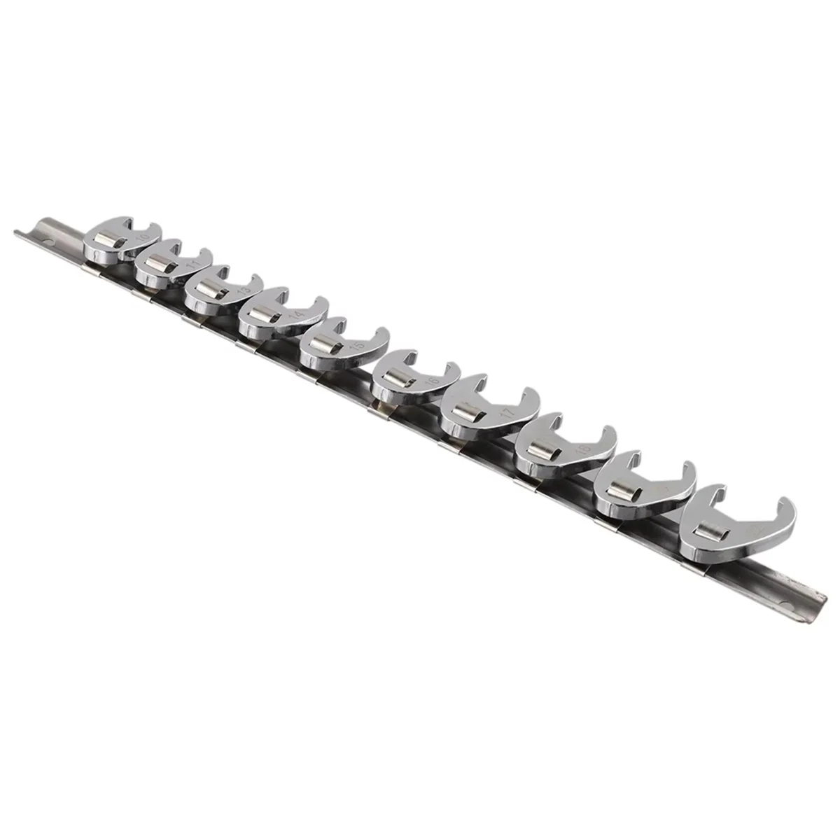 

A002 10pcs 3/8Inch Drive Crowfoot Wrench Set 10-22mm Flare Nut Wrenches for Loosening Fastening Nuts and Bolts