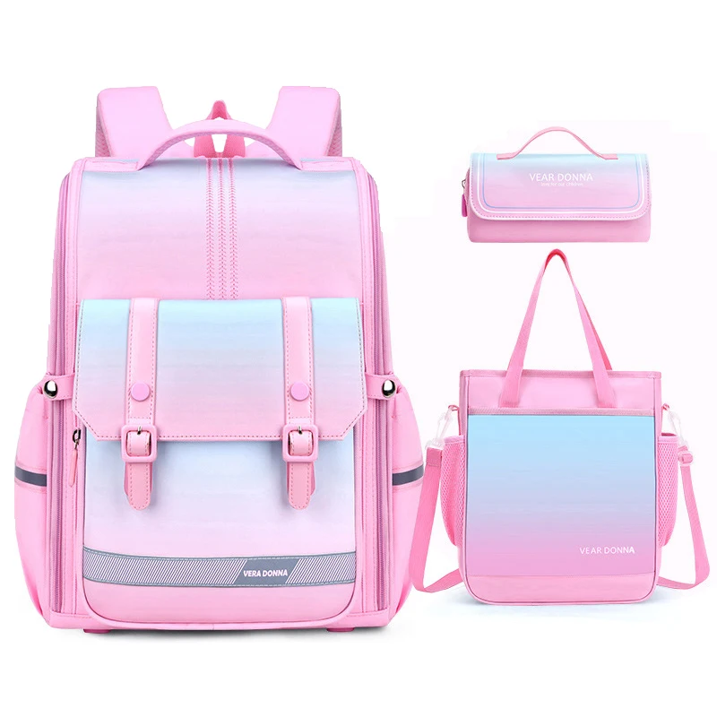 Mochila ortopédica para niños y niñas, morral escolar con patrón, ideal para estudiantes, novedad