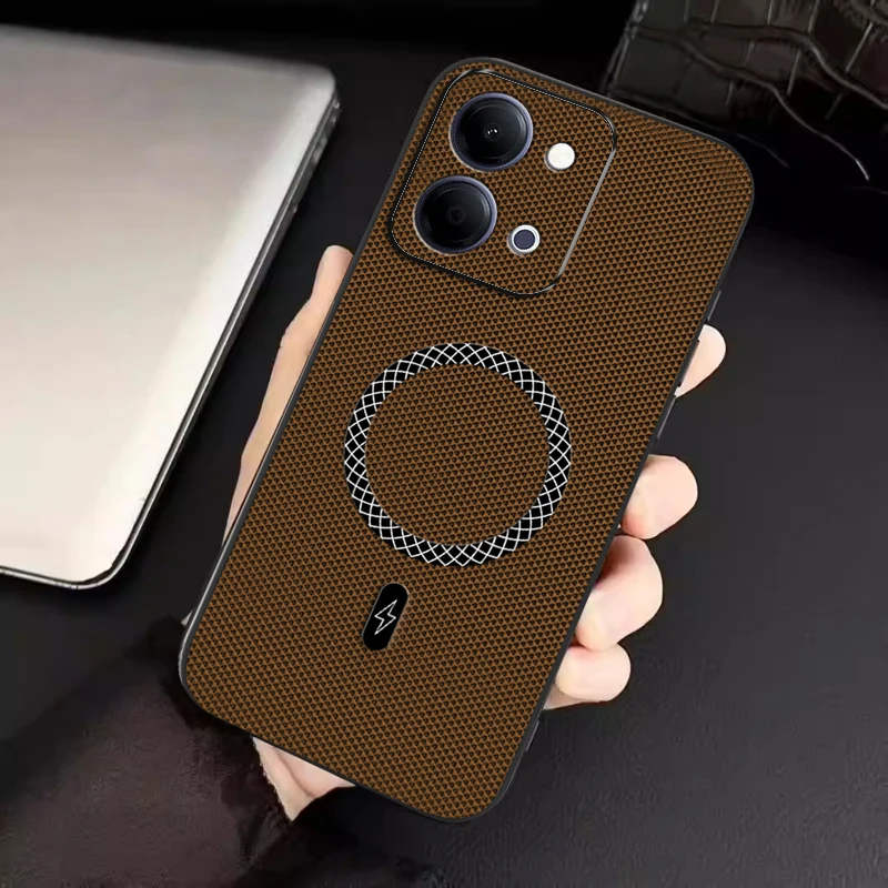 Biruiqu VIVO Y05 LNew Ultra-thin Magnetic Leather Shock-absorbing Protective Phone Case view 3