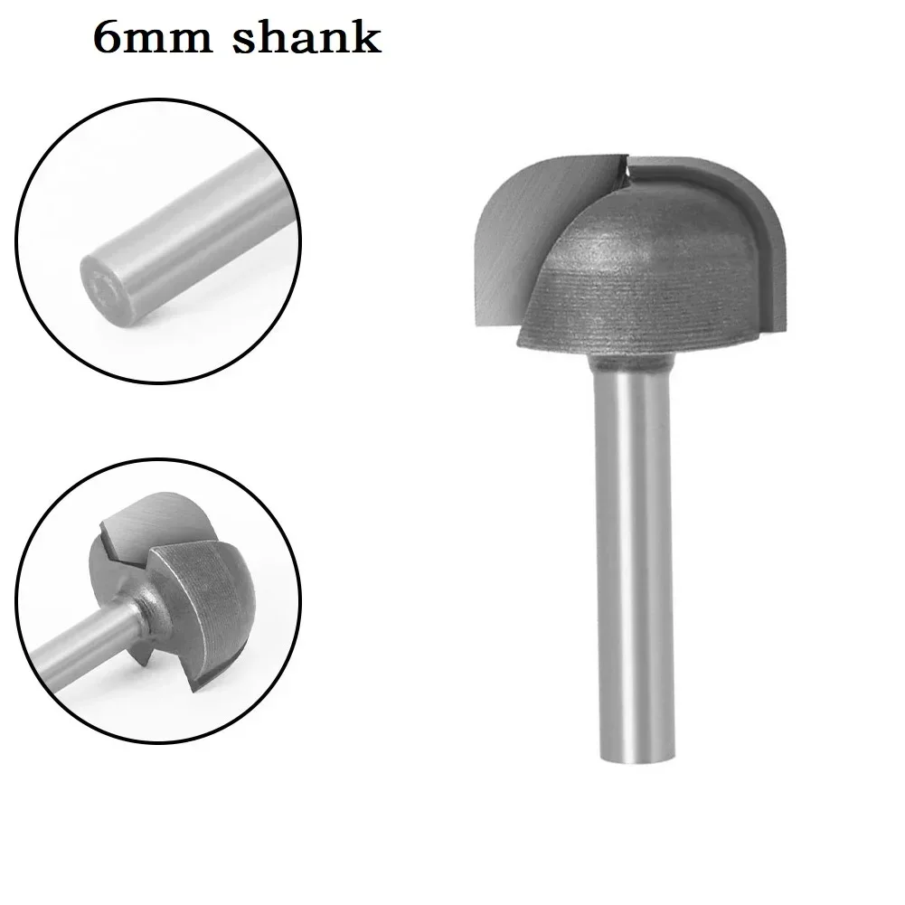 Power Tools Router Bit High Efficiency Shank Milling Cutter Tray Wood Carving Bowl Wood Cutting Cemented Carbide