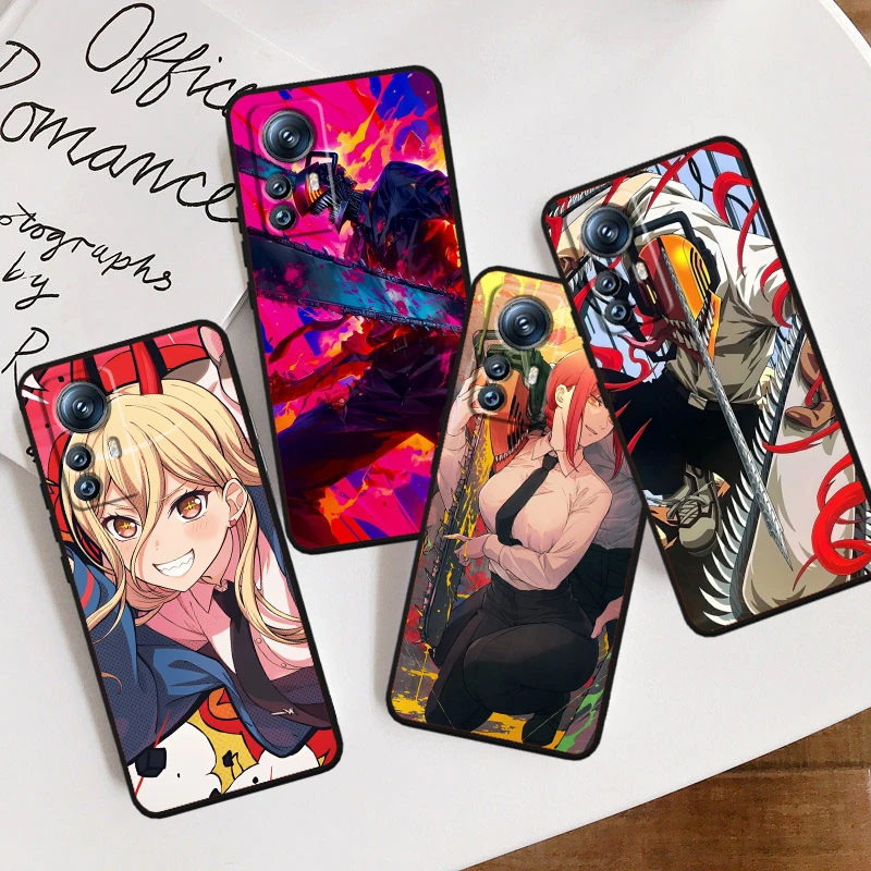 

Cool Anime C-Chainsaw Man For Xiaomi Mi 14 13T 13 12T 12 11T 11i 11 10T 10 Pro Lite Ultra 5G Black Funda Phone Case