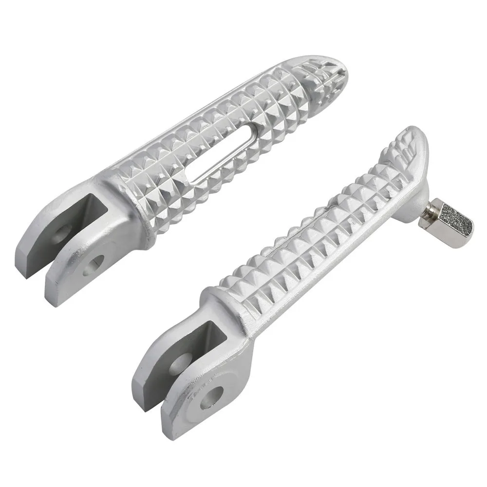 

Motorcycle Silver Driver Rider Footpegs Pegs Footrest Accessory For Triumph Daytona 675 2006-2016