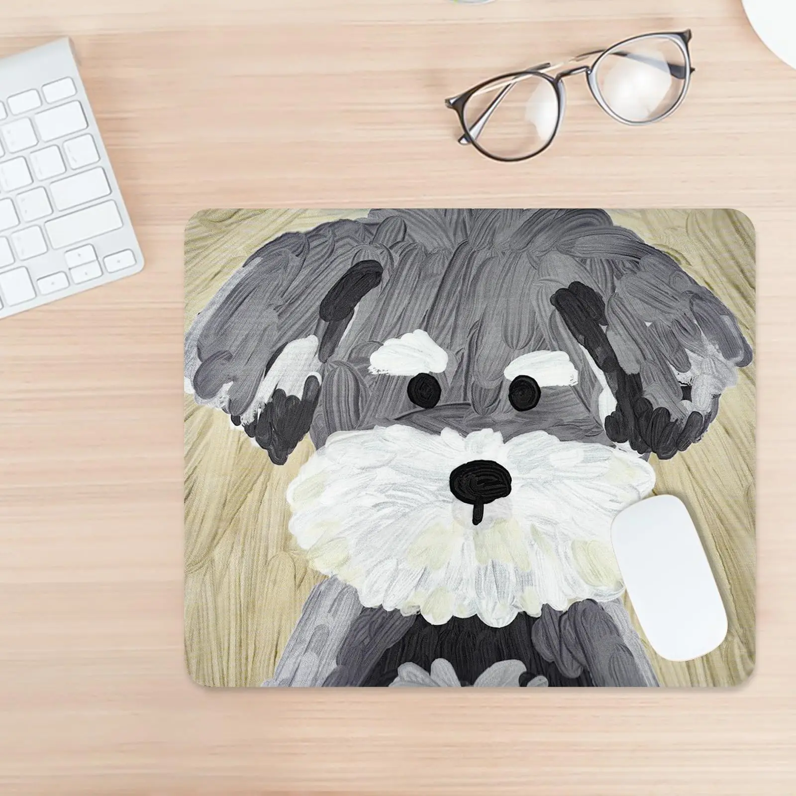 Heißer Verkauf Niedlichen Cartoon Hund Druck Quadratische Mauspads Komfortable Gaming Mousepad Maus Matte Tastatur Matten Schreibtisch Pad 22x18 cm