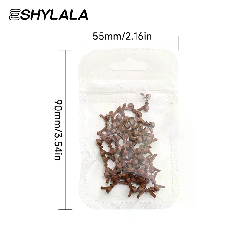 50 قطع لطيف القوس الدب كابيبارا الراتنج مسمار الفن زينة 3D فراشة مسمار سحر المجوهرات الأزياء DIY اكسسوارات مانيكير #6