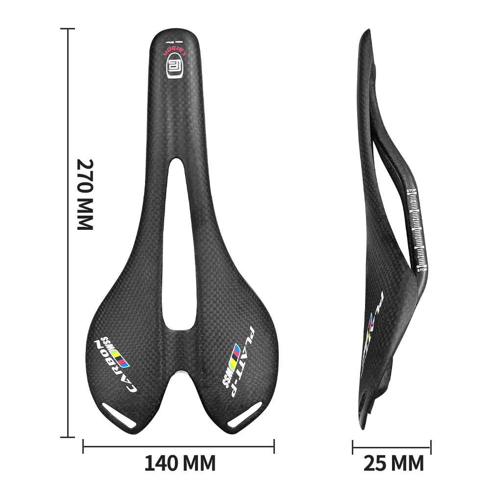 Full Carbon Saddle for Men, Ultralight Selle, Road Bike Seat, Racing Saddle, Seat Mat, Bike Spare Part, 3K, Vtt