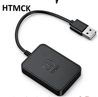 HTMCK USB 안드로이드 TPMS 타이어 공기압 모니터링 시스템, 내비게이션 플레이어용, 온도 경고 센서, 알람 기능 제공