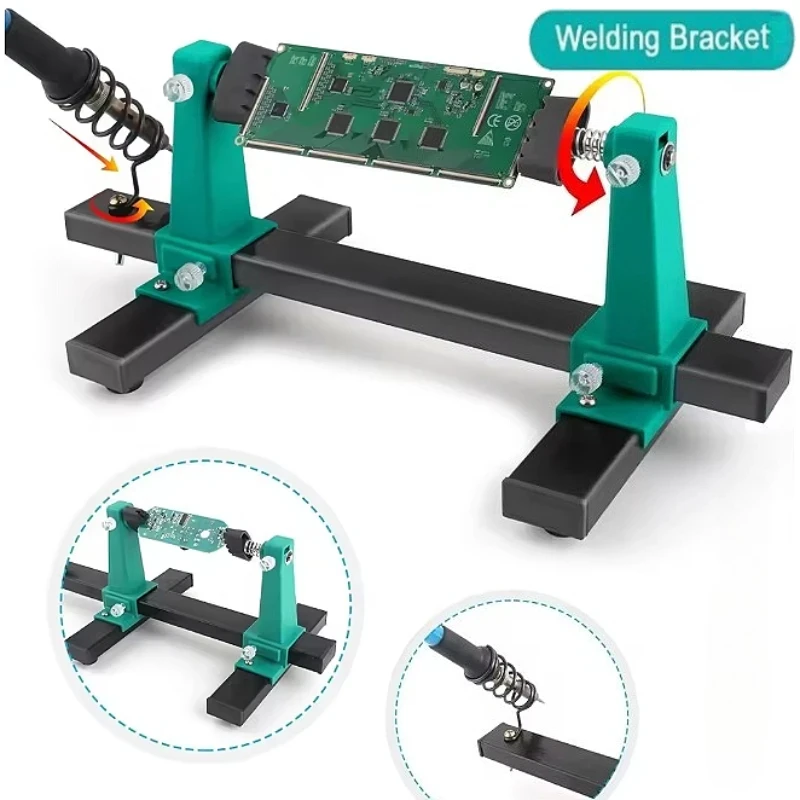 Metal 360° Rotation Adjustable PCB Holder Jig Soldering Stand Clamp Repair Tool for Circuit Board Assembly
