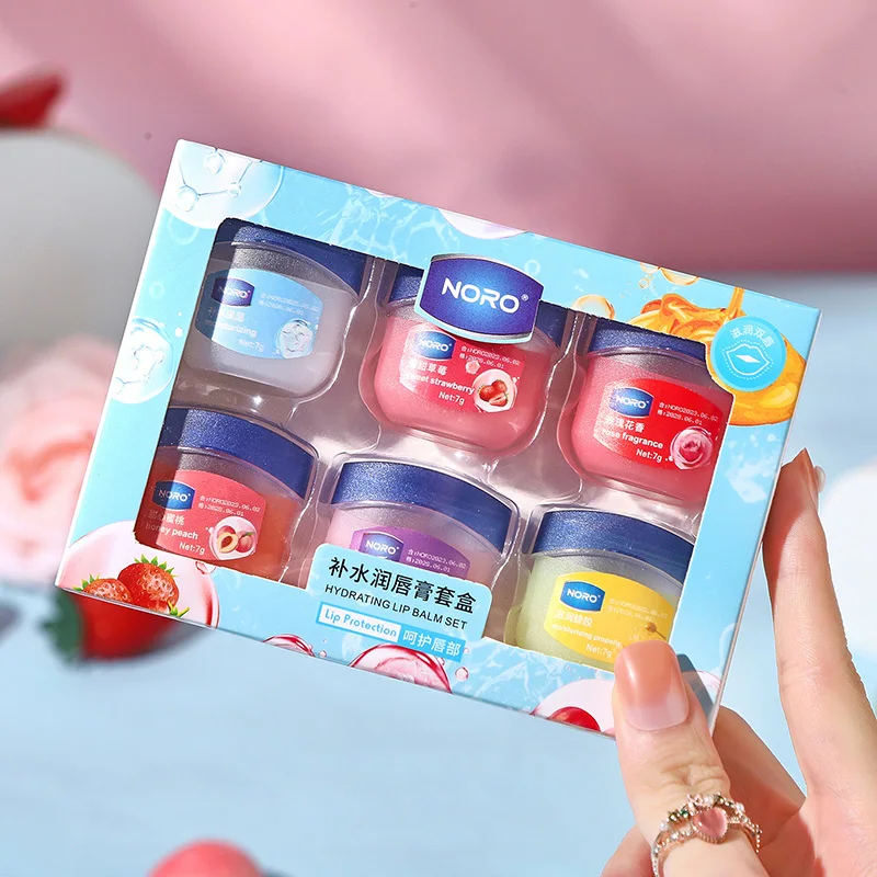 4/6/8 قطعة سلسلة فاكهة الفازلين بلسم الشفاه الأفوكادو الفراولة النباتات الطبيعية تتلاشى خطوط الشفاه ترطيب إصلاح الشفاه الرعاية