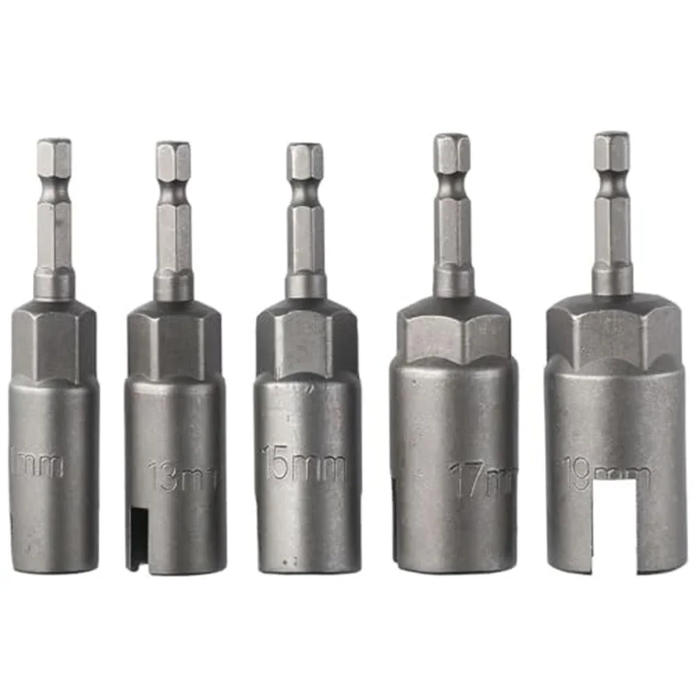 

Chrome Vanadium Socket 5-Piece Tool DIY Projects Quick Tightening Solution Strain Reducing Design For Electric Drills