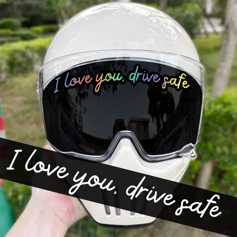 

1 шт., я люблю тебя, безопасные наклейки на мотоциклетный шлем, водонепроницаемые для мотоцикла, обтекатель, крыло, топливный бак, скутер, велосипед, виниловая наклейка