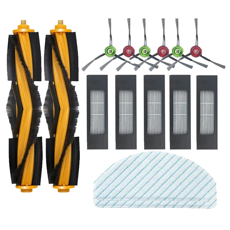 สําหรับ Yeedi Vac 2 Pro หลักแปรงด้านข้าง HEPA FILTER Mop Rag ผ้าหุ่นยนต์เครื่องดูดฝุ่นแปรงลูกกลิ้ง Mop ผ้า