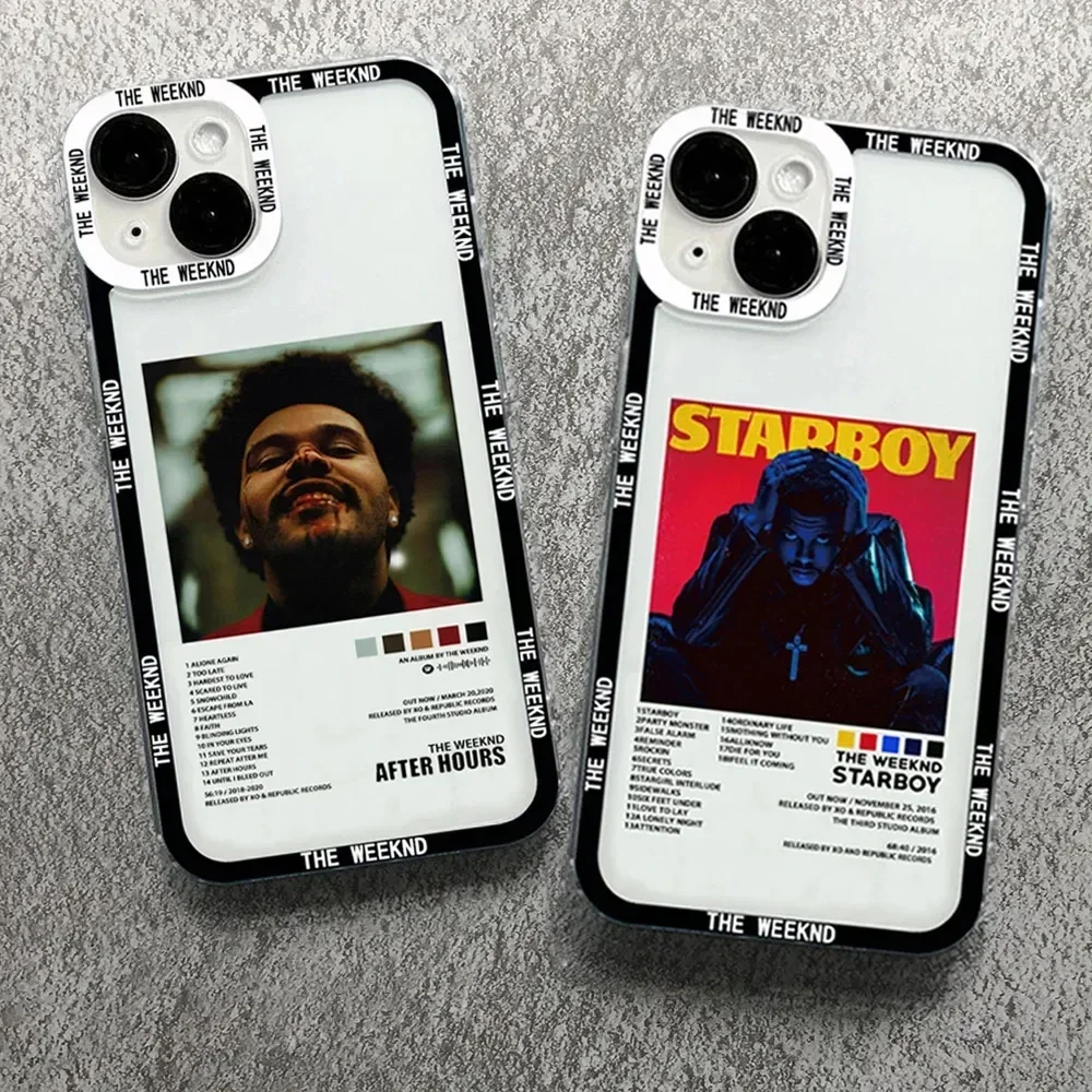 The Weeknd Minimalist Poster Phone Case For iPhone 15 14 11 Pro Max 12 13 Mini XS X XR 8 7 Plus Fashion Transparent Soft Cover