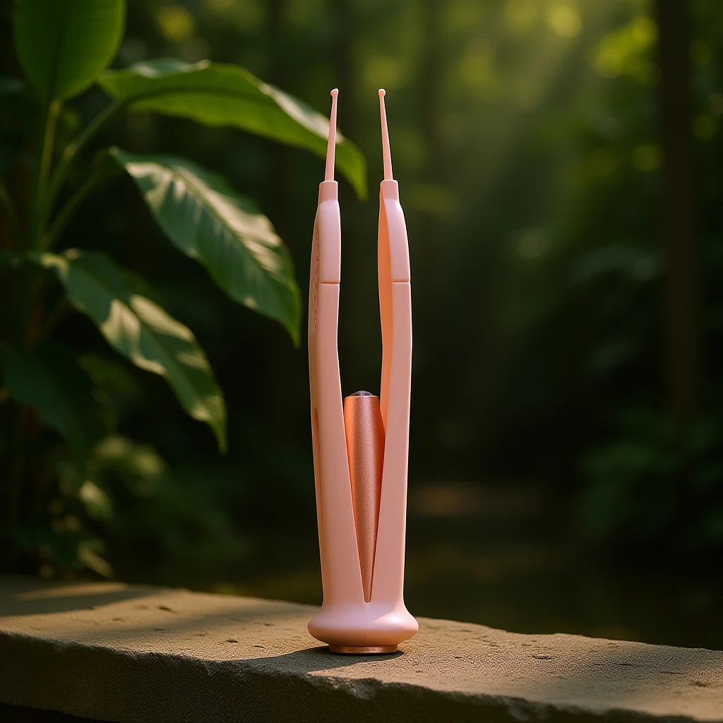 

Baby Nose Tweezer Pink Stainless Steel Silicone Lightweight Booger Cleaning Clip Nose Ear Eye Navel Baby Tweezer LED Light