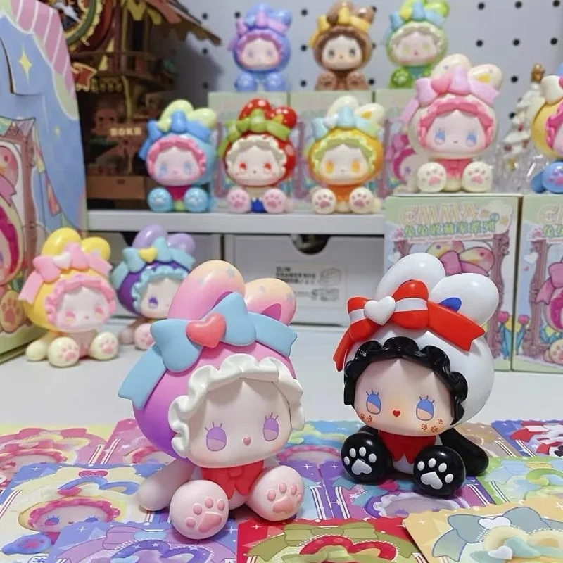 

Оригинальная коллекционная дебютная серия Emma Bunny 1,0, слепая коробка, милая кукла, фигурка, украшения, подарок, коллекционные модные игрушки, подарок для детей 4 см