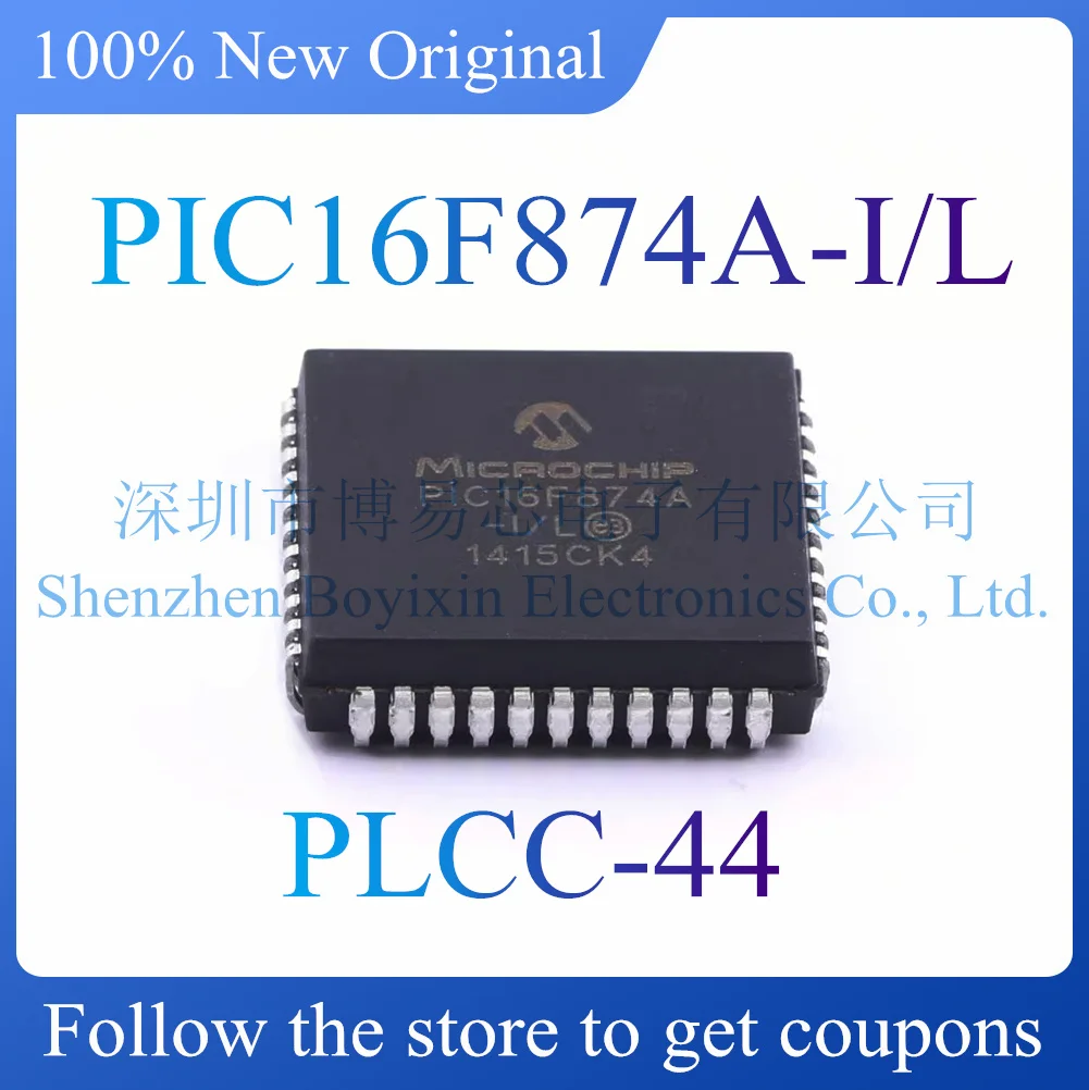 

NEW PIC16F874A-I/L.Original Product.Package PLCC-44