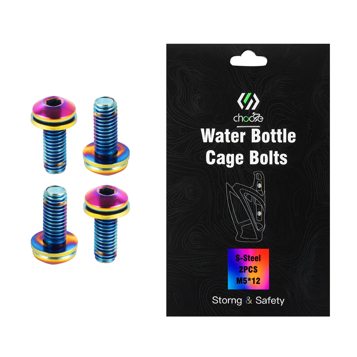 Titanium Bottle Cage Bolt Set for Biking