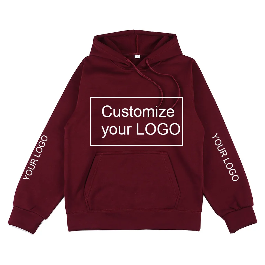 Customized Hoodie Customized Logo Personalized Hoodie Student Casual Custom Printed Text DIY Hoodie XS-3XL