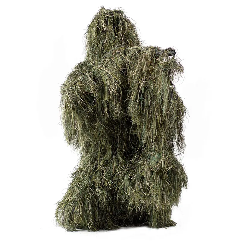 Ophidian volwassen kinderen camouflagepak 3D gras ghilliekostuum 5-delig sniper jager jachtpak vogels kijken pak