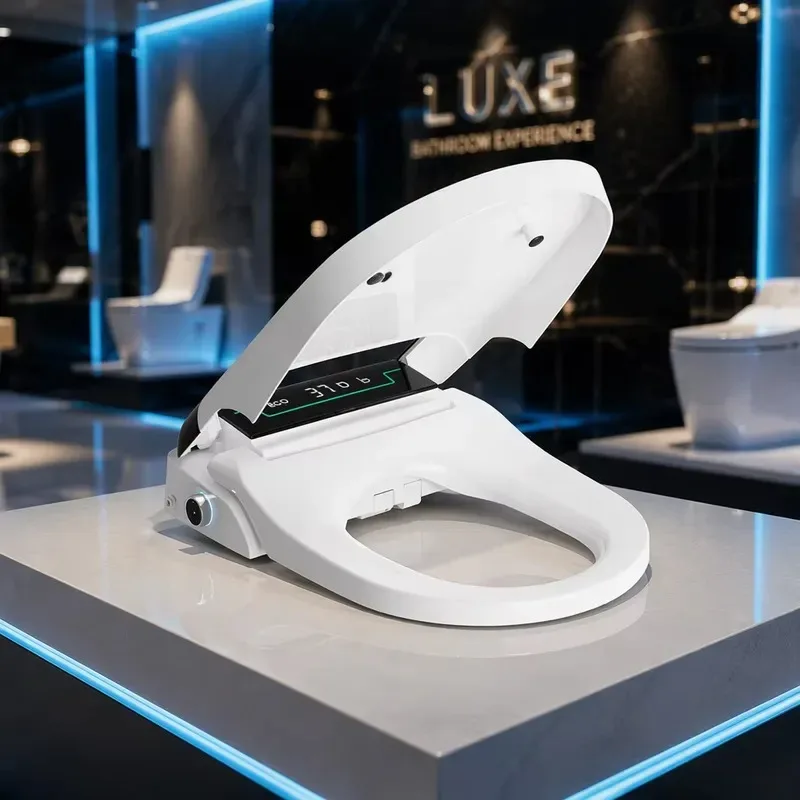 STLF Professional plastic smart toilet seat, modern slow-lowering toilet seat cover PP material, with remote control function