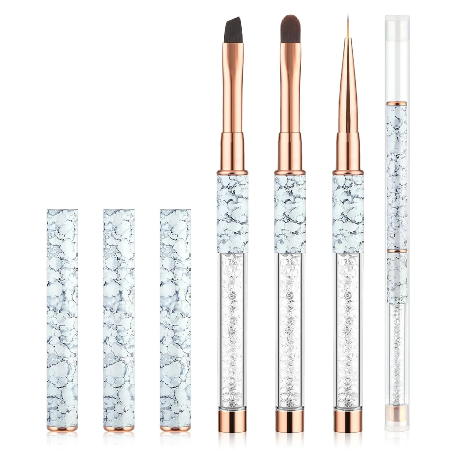 Elevate Your Nail Art Game with This Exquisite Collection of High-Quality Professional Acrylic Nail Brushes - Enhance Your Salon