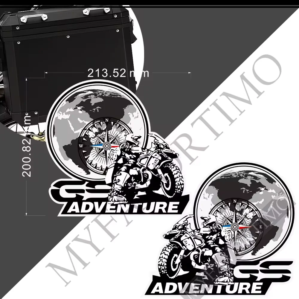 Tail Top Side Box cases Stickers For BMW R1200GS F850GS F800GS R1250GS F750GS G310GS R1150GS GSA Adventure