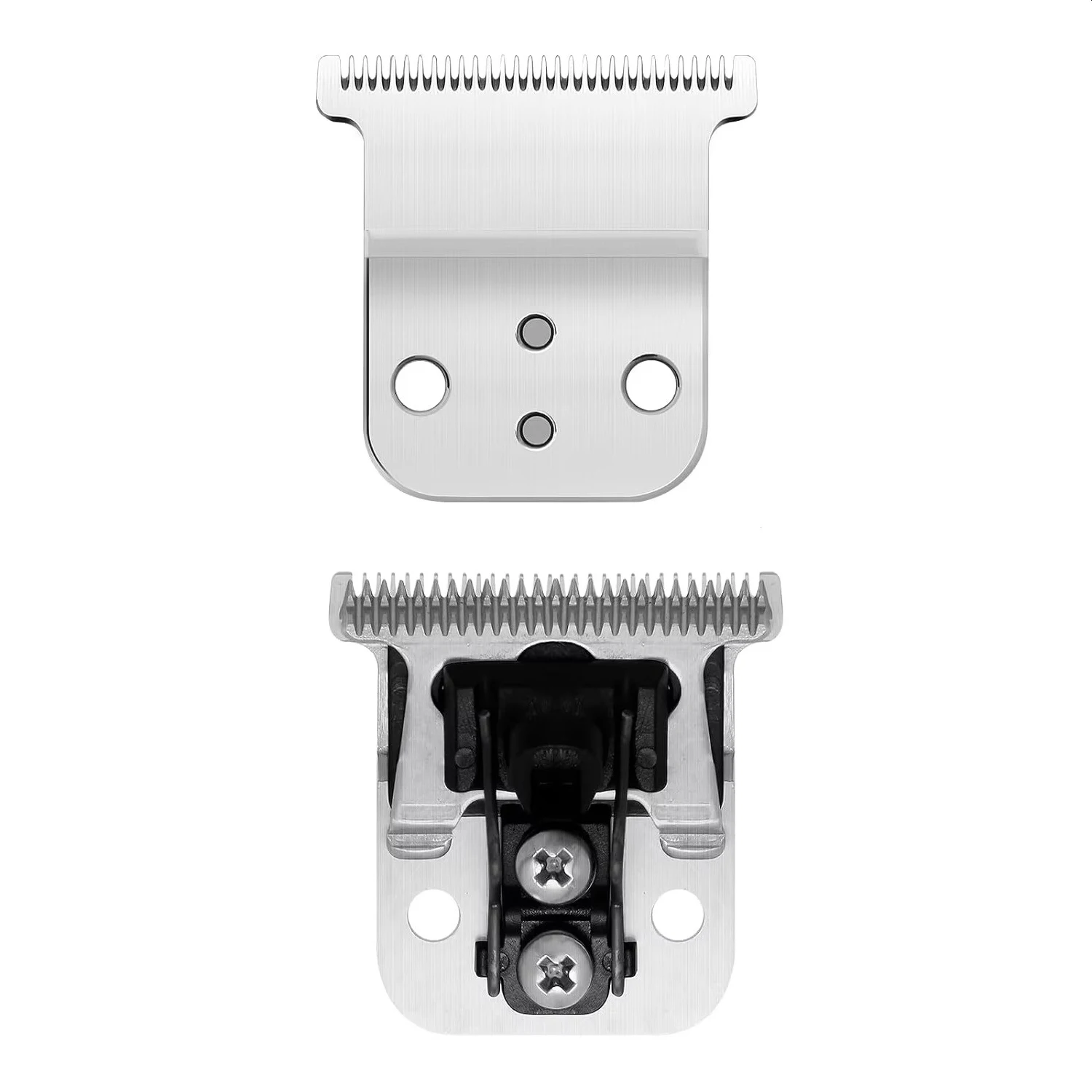Lâmina de substituição profissional compatível com Andis SlimLine Pro Li D7/D8 aparador de cabelo (prata)